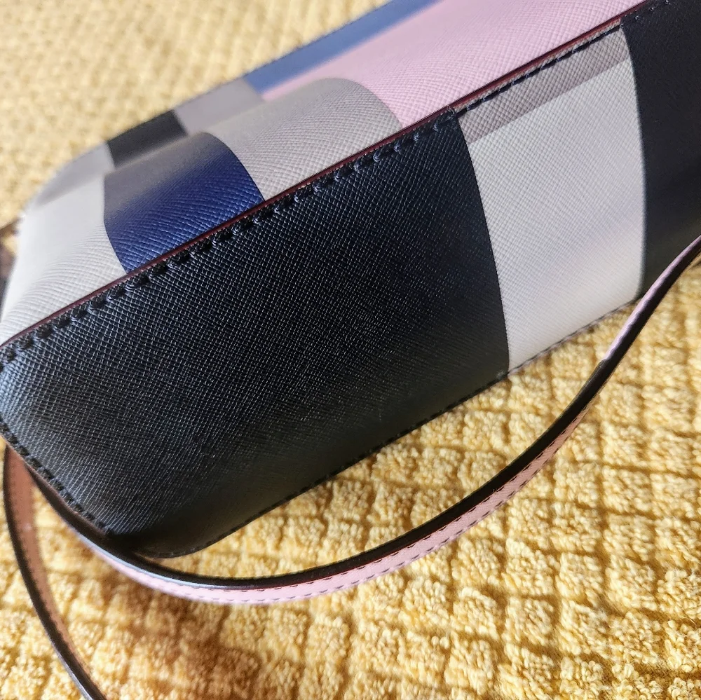 EUC Kate Spade “Newbury Lane” Saffiano leather colorblock crossbody bag - Picture 3 of 9